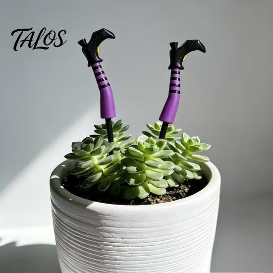 Talos 1 Pair Witch Legs Planter Decorations, Plastic Leg Insert Ornaments, Halloween Flower Pot Decoration for Outdoor Indoor Potted Plants