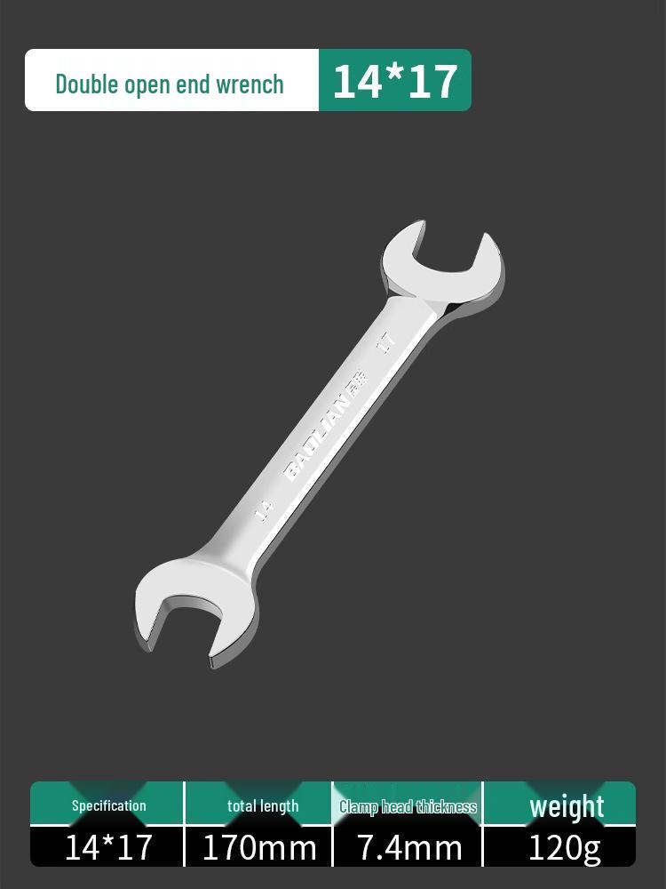 Doppelkopf-Maulschlüssel-Set - Polierte Oberfläche, Kleines Werkzeugset für Zuhause, 8-10mm Steckschlüssel-Helfer