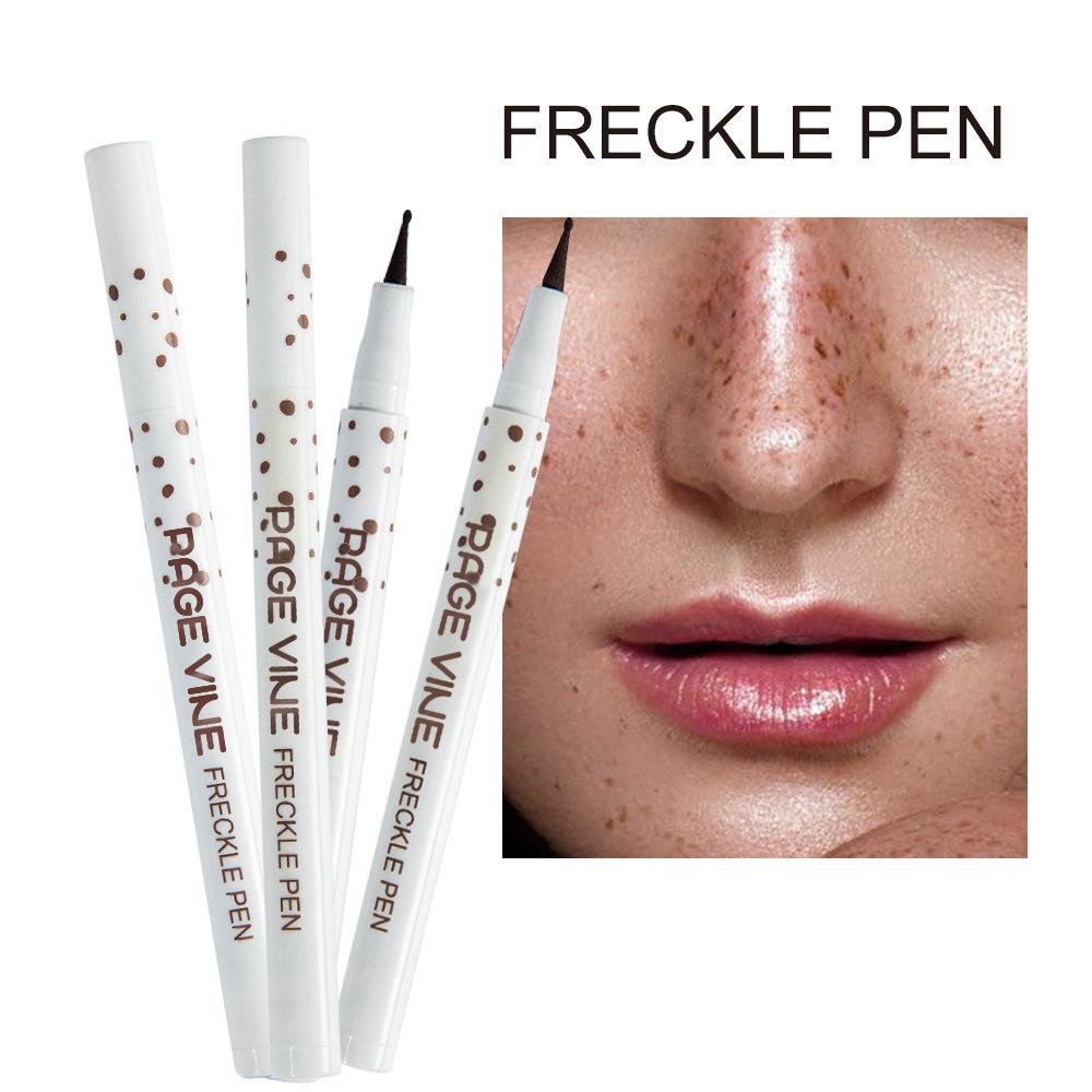 Natural Lifelike Fake Freckle Pen Liquid Freckle Stamp Kit Waterproof Dot Spot Pen Quick Dry Spot Freckle Point Tear Mole Pen