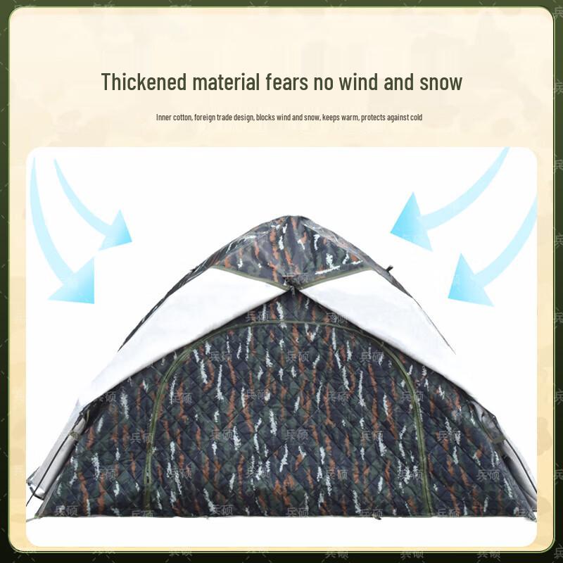 BingShuo All-Season Camouflage Cotton Tent