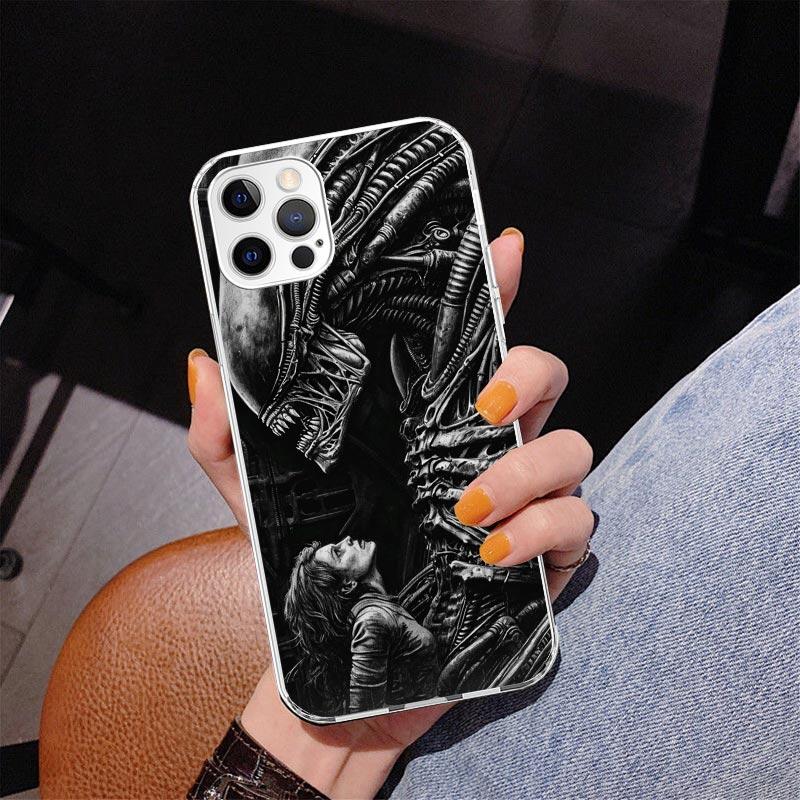 

Cool A-Alien X-Xenomorph Phone Case For iPhone 13 12 Mini 11 Pro Max XS XR X SE 7 8 Plus 5S 5 6S 6 Gift Print Cover Fundas iPhone 7(8)SE