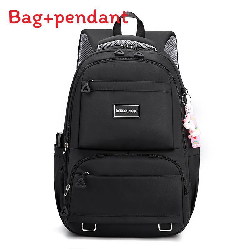 

Large Capacity Laptop Backpack For Girls And Boys With Computer Sleeve And Waterresistant Material чёрный