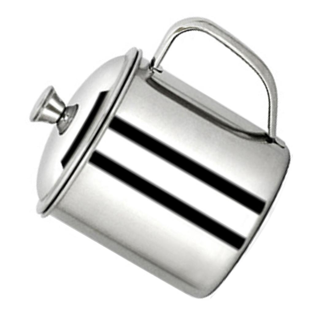 Cup Portable 304 Extra Thick Stainless Steel with Lid Drink Mug for Home Commercial Use L 11x13.5cm   4.3x5.3in