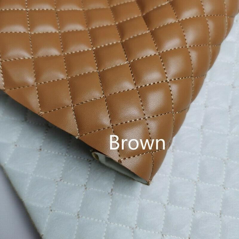 90*140cm Silná houba Umělá PU kůže Látka Vyšívaná DIY Interiér auta Čalounění Čelo postele Nábytek Materiál na tašky na boty