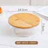 2026 Bamboo Lid High Borosilicate Glass Lunch Box High Temperature Resistant Rectangular Sealed Fresh-Keeping