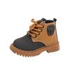 Children's Martin Boots, Girls' Leather Boots, Autumn and Winter Styles, Boys' Short Boots, Autumn Mid To High Top Single Boots