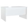 Vidaxl Coffee Table, High Gloss White, 80X50X42.5 Cm