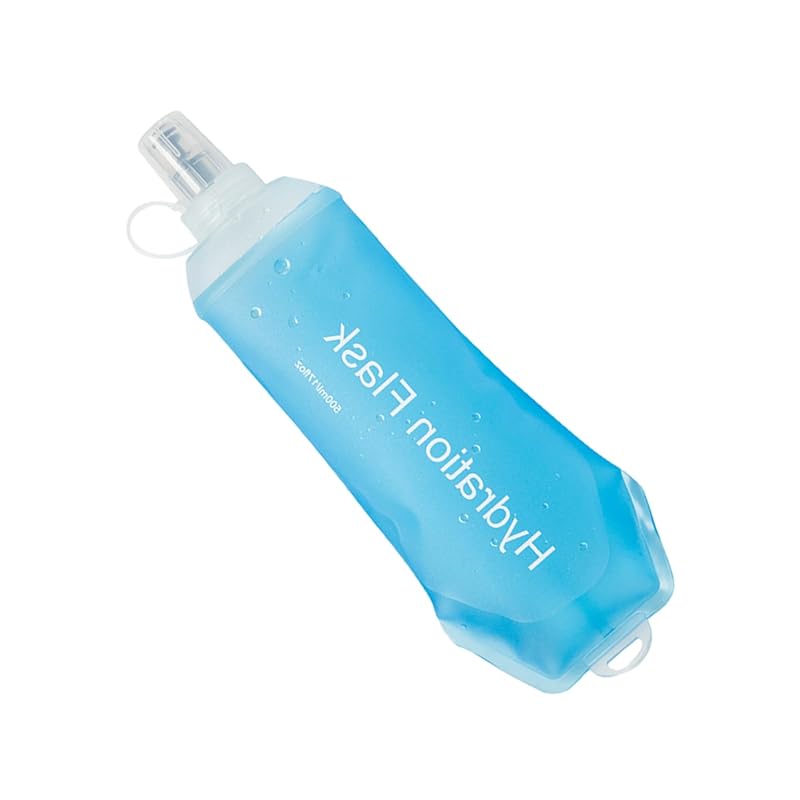 

Soft Flask - 500ml Foldable Running Water Bottle, Flexible Hydration Flask| Lightweight Sports Drink Container Portable Endurance Gear For Running