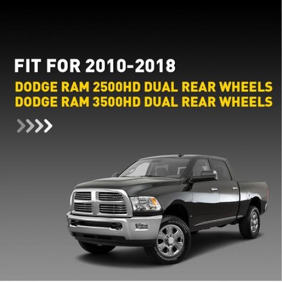 4X Clear Red Amber LED Side Light For Dodge RAM 2500HD 2010-2018 Dual Rear Wheel