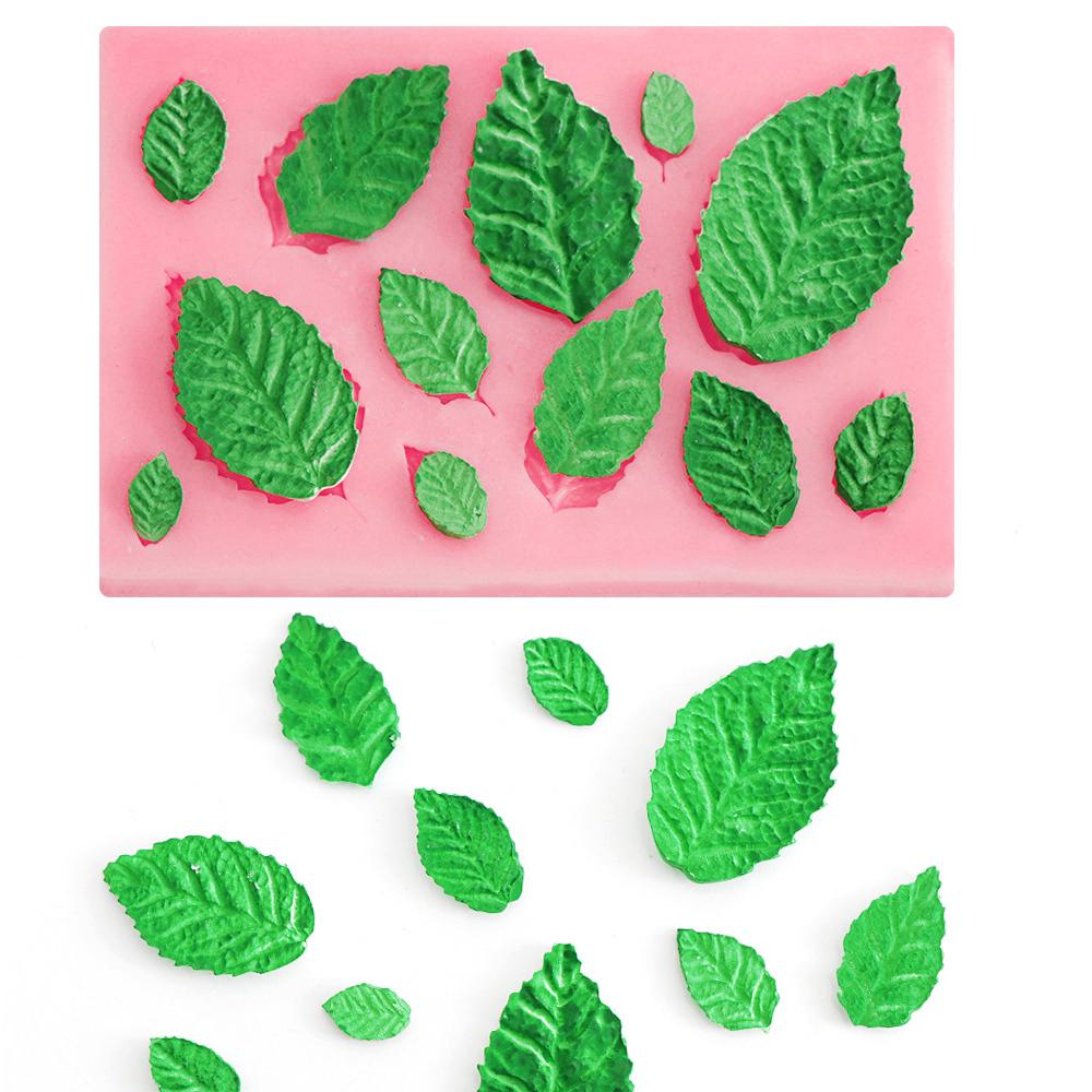 Rose Leaf Butterfly Rose 3d Silicone Cake Mold Flower Fondant Mold Cupcake Jelly Candy Chocolate Decoration Baking Tool Moulds