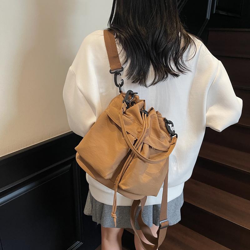 Wielofunkcyjna torba na ramię o dużej pojemności damski plecak ze ściągaczem wielokieszeniowa torba crossbody