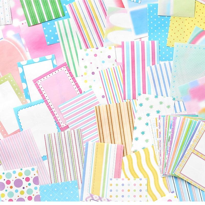 100Sheets Tearable Notepads Note Memo Paper Sheets Scrapbooking Decorative Paper for Daily Reminders and Journaling