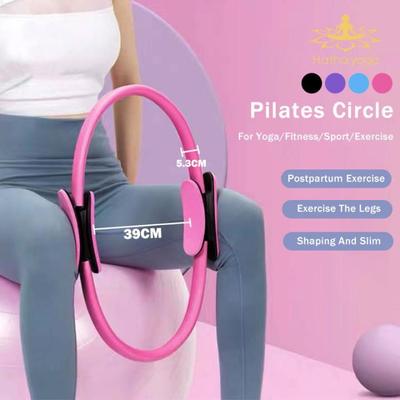 Hatha Yoga Pilates Ring Unzerbrechlich 15 Zoll Yoga Magic Circle Zum Straffen Oberschenkel Bauch Beine Übung Für Frauen Heim-Fitnessstudio Trainingsgeräte Zubehör
