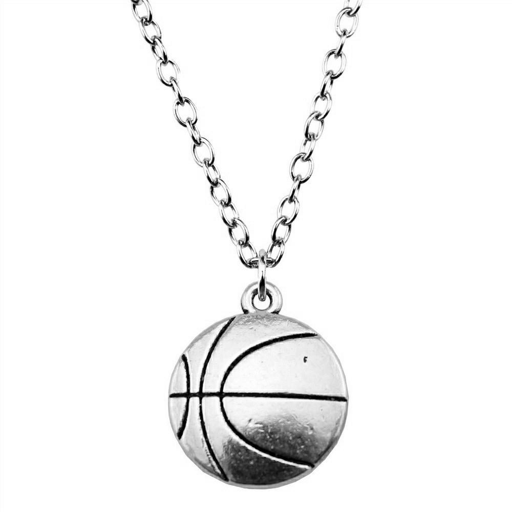 Athlete Charm Necklace Sports Adventure Pendant For Men Outdoor Enthusiast Jewelry 43cm Chain