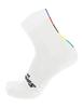 Santini UCI Official High Profile Cycling Socks, White/Arcenciel