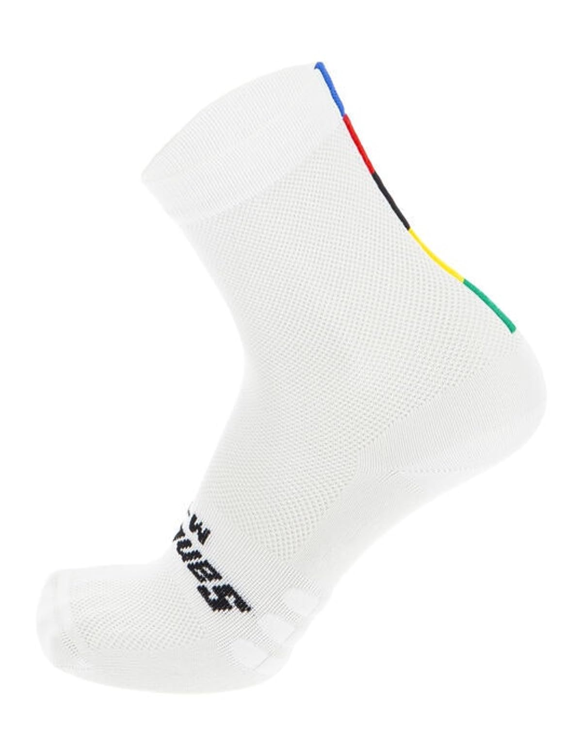 

Santini UCI Official High Profile Cycling Socks, White/Arcenciel