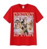Existence Is Pain Funny Cat Meme T Shirt Men Women's Aesthetic Clothing Short Sleeve T-Shirts Summer Cotton Tops Vintage T-shirt