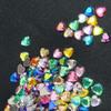 Acrylic Peach Heart Rhinestone Hair Clip Flatback DIY Nail Art Accessory