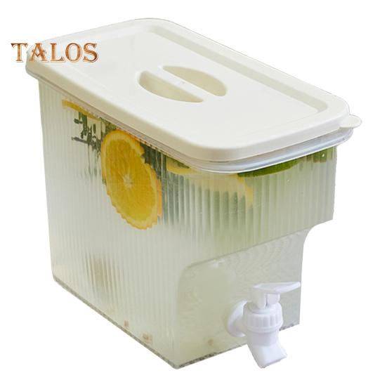 3.9L Water Dispenser with Faucet Leakproof Iced Tea Pitcher for Fridge BPA-Free Juice Container for Summer Drinks