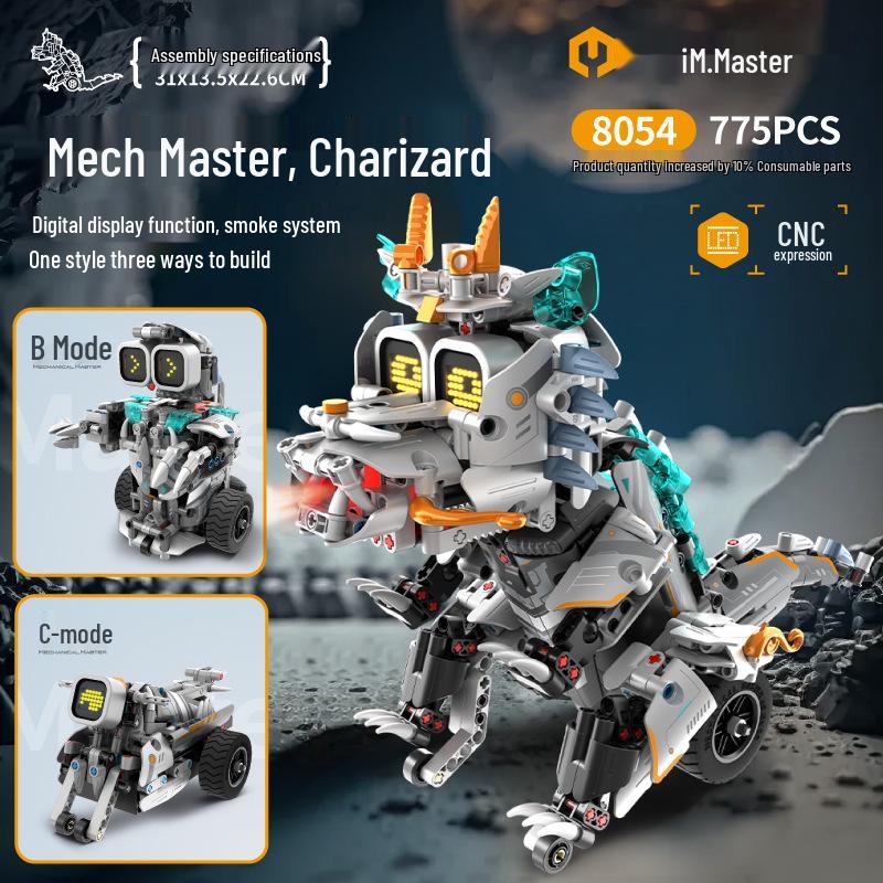 Fünf-in-Eins Programmierbarer Wall-E Roboter: Montagebausteine, Elektrische Wissenschaftliche Bildung, Fernbedienung, Kompatibel mit Lego