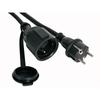 Extension Cord - 3G2.5 - 5m - Rubber - Child Safety - Black