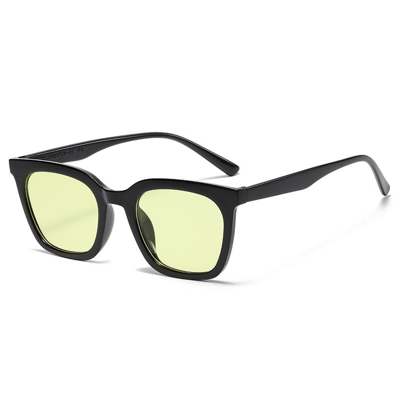 

High Quality Colorful Square Sun Glasses Women Men Simple Fashion Luxury Sunglasses Commute Business Female Male Eyeglasses