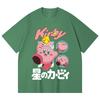 230 Gsm 100% Cotton Pokemon V7 Kirby Print Unisex Heavy Cotton T Shirt