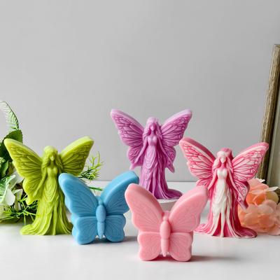 Butterfly Aromatherapy Candle Silicone Mold DIY Butterfly Fairy Dropping Gel Soap Gypsum Pendant Mold