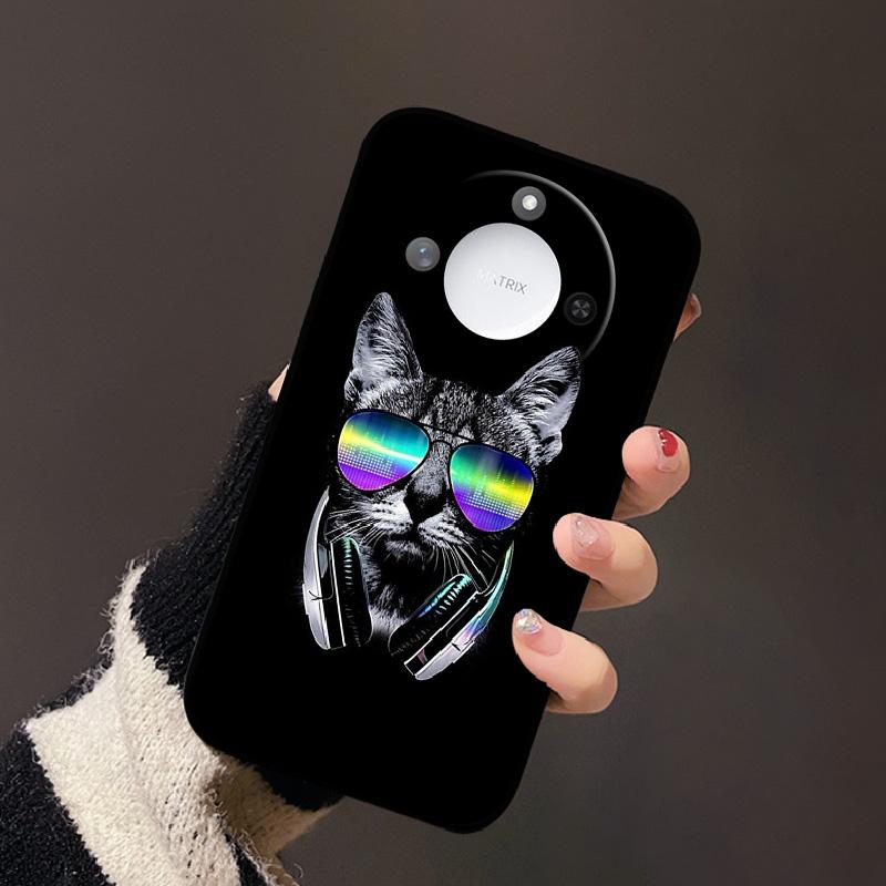 Luxury Cartoon Case For Honor X60 Soft TPU Silicone Phone Back Cover For Huawei Honor X60 BRC-AN00 Shockproof Bumper Phone Bags
