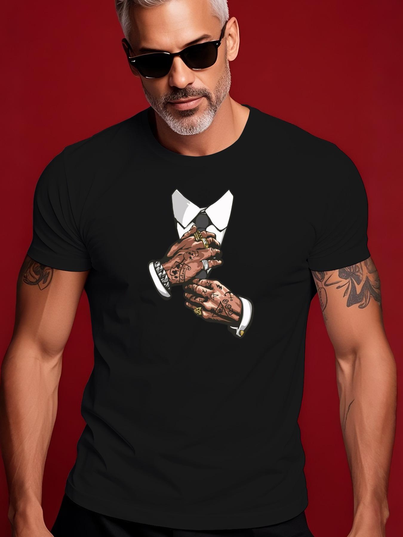 Trendy Streetwear for Summer Featuring a Crew Neck Short-... XXXL