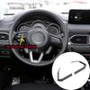 ABS Carbon Fiber Steering Wheel Frame Cover Trim For Mazda 3 6 CX3 CX5 CX8 CX9