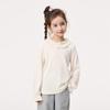 Girls' Lace Round Neck Long Sleeve Blouse