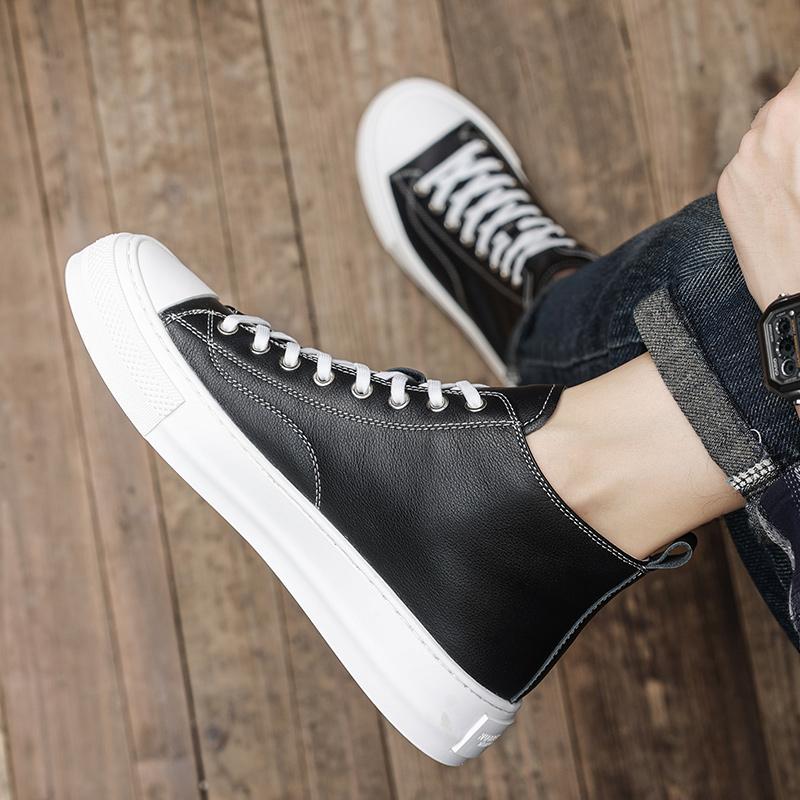 Стильные мужские ботинки для скейтбординга из натуральной кожи 2024 года — фото 7