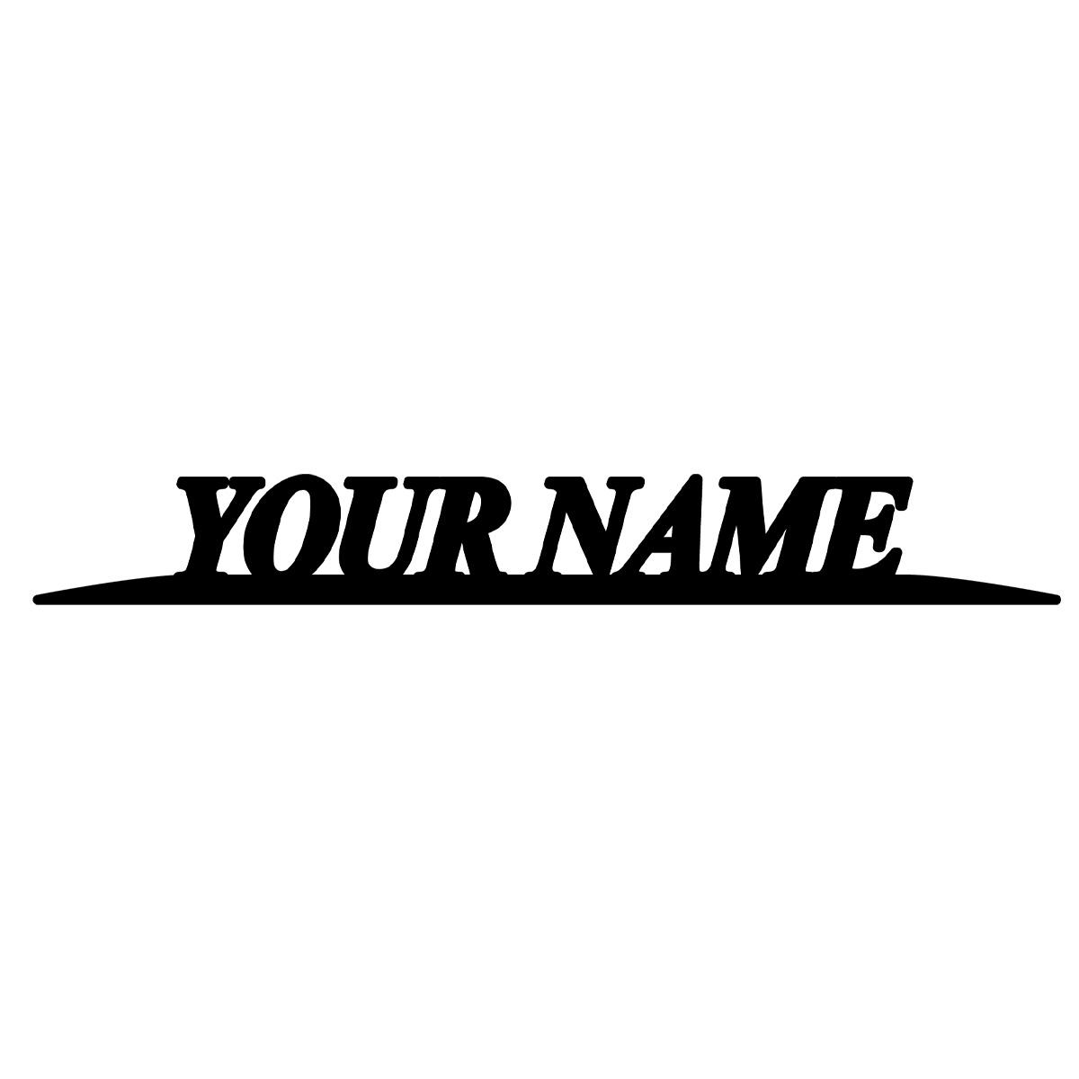 Metal Trendy YOUR NAME Stickers Custom Logo Applicable to Car Trunk, Fender and Rear Bumper, DIY Accessories Personalized Badge CT077