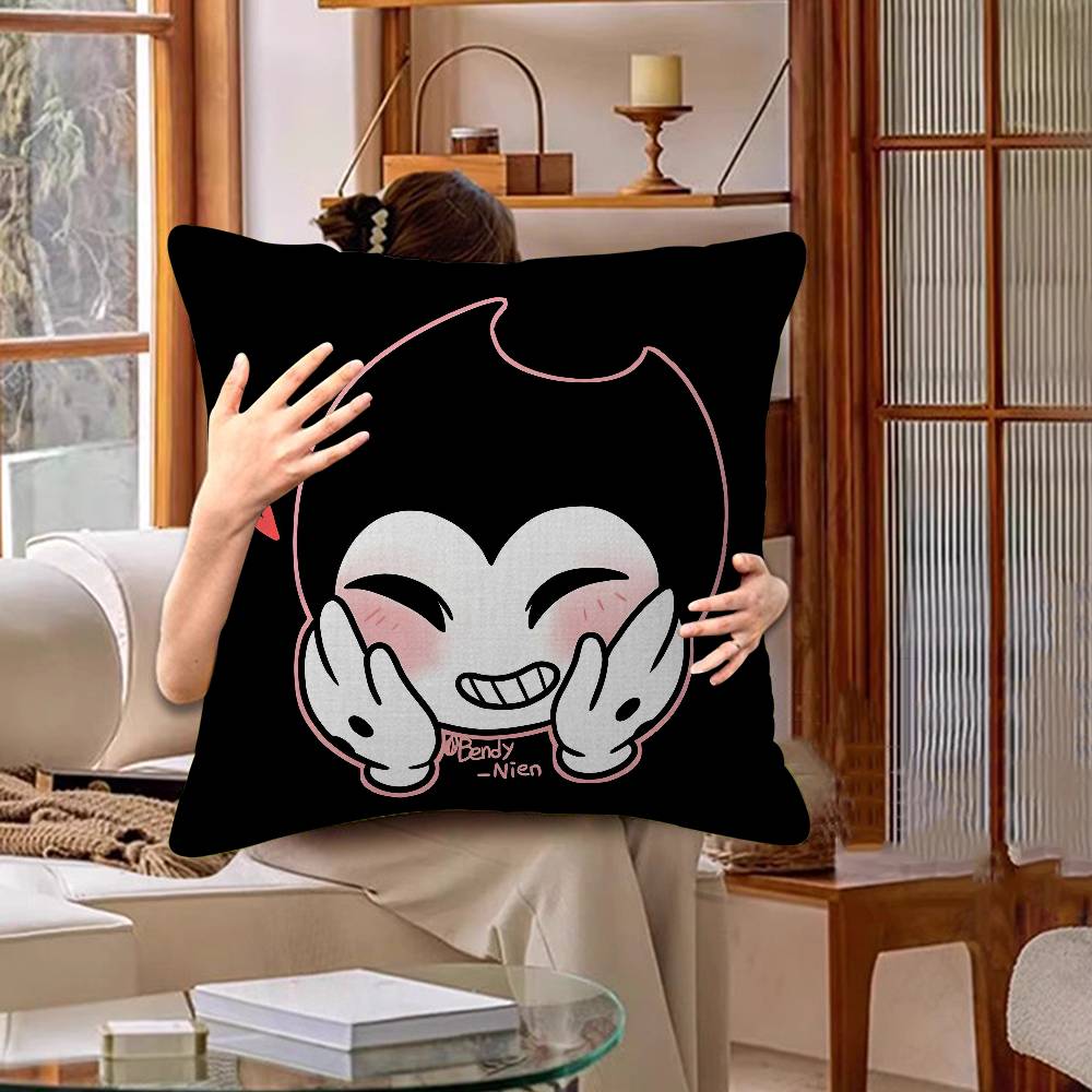 Game B-Bendy And The Ink M-Machine Lucky Dragon Pillow Cover Sofa Cushion Cover Home Room Decoration Children Gift