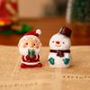 Christmas Santa & Snowman Resin Desktop Figurine