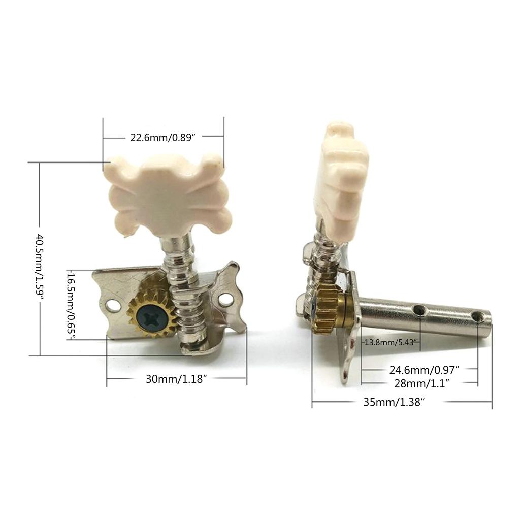 6Pcs Chitarra Classica String Machine Heads Tuning Pioli Chiavi - 6