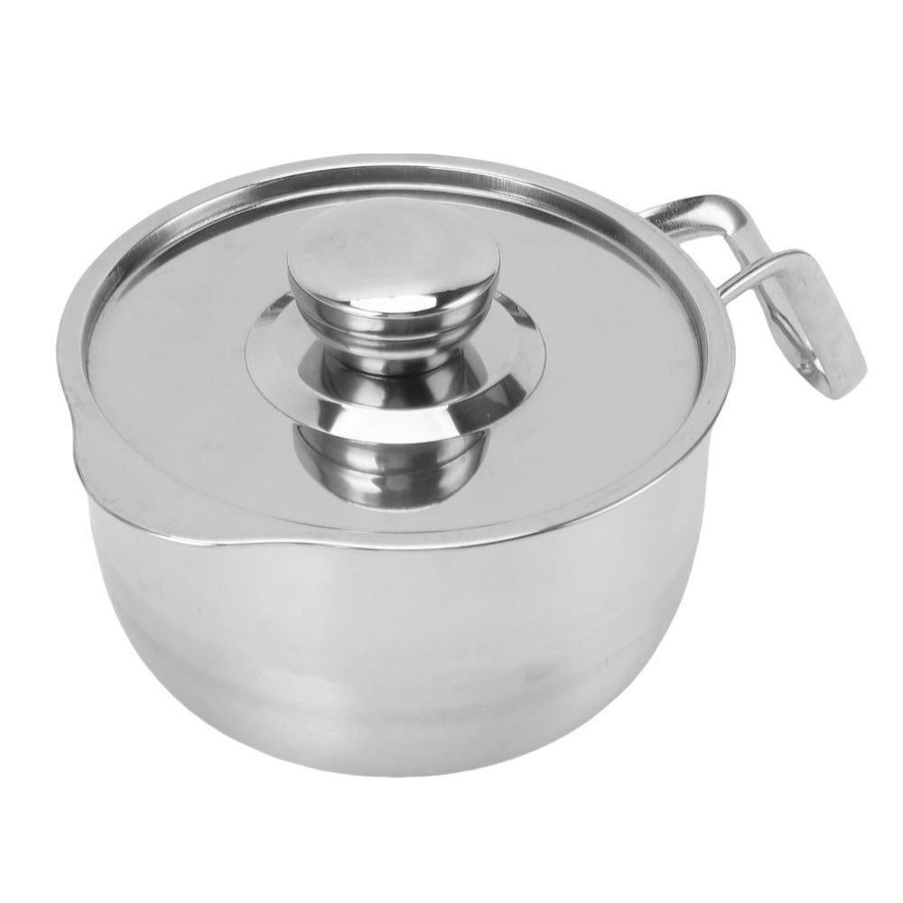 Silver Egg Separator Bucket with Lid Egg Yolk White Separator Kitchen Gadget