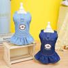 Puppy Denim Dress for Small Medium Dog Kitten Clothing Vest Spring Summer Yorkie Chihuahua Skirt Clothes Ropa Perro Pet Supplies