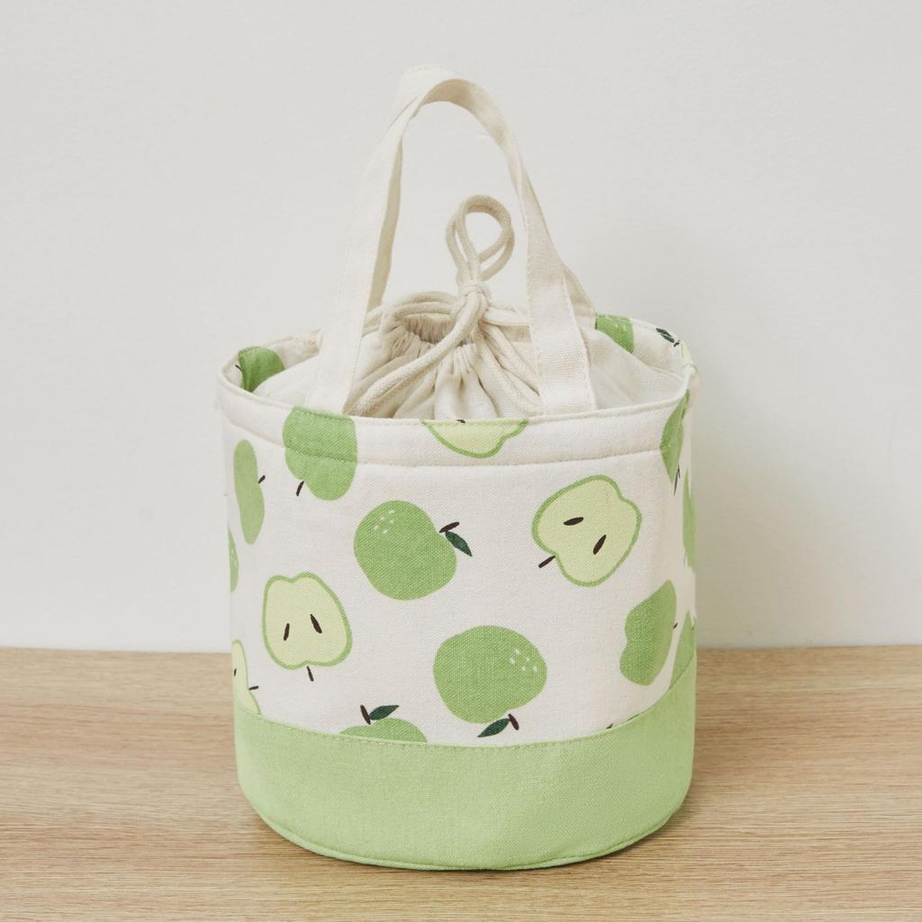 Fashion Lunch Bags Drawstring Picnic Tote Portable Insulation Lunch Box Small Handbag Drink Cooler Bag Cute Food Storage Bags