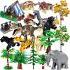 MOC Creative Build Bricks Tree Sets Garden Plant Forest Model DIY Assemble Natural City Street View Park Jungle Bricks Toys