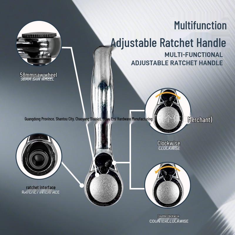 34-in-1 Multi-functional Ratchet Screwdriver Set with S2 Hardened Bits for Home Repair