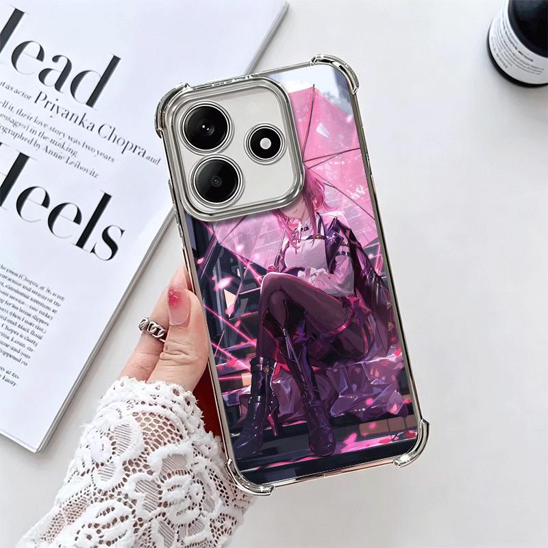 

Honkai Star Rail Kafka Plating Phone Case For Xiaomi Redmi Note 14 15 Pro Plus 13 12 11 11S 11T 10 9S 9 5G Anti-Fall Airabag Cov Redmi Note 14 5G