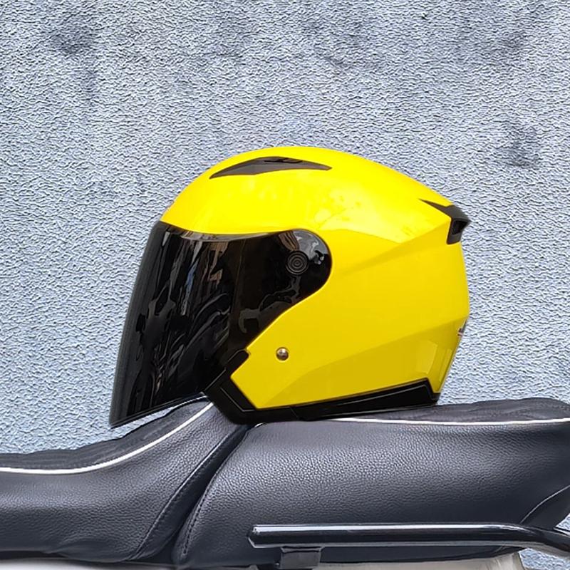 Helmet Motorcycle Open Face Capacete Para Motocicleta Cascos Para Moto Racing Motorcycle Vintage Helmets with Dual Lens JK-512