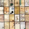 100Sheets Vintage Mini Decorative Card Paper, Classic Book/Key Design, for Retro Journal Craft Gift Wrapping Scrapbook
