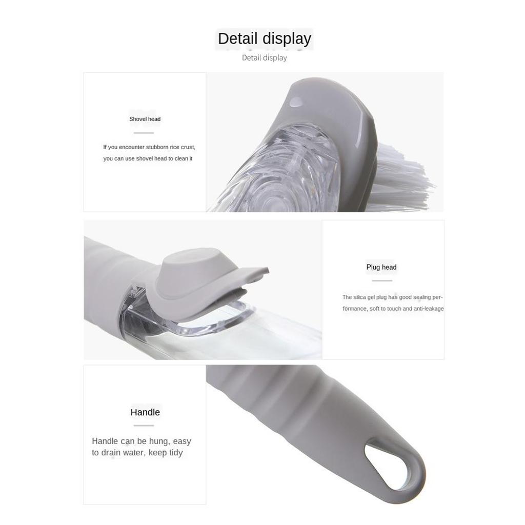 Long Pot Brush Dish Washing Cleaning Pan