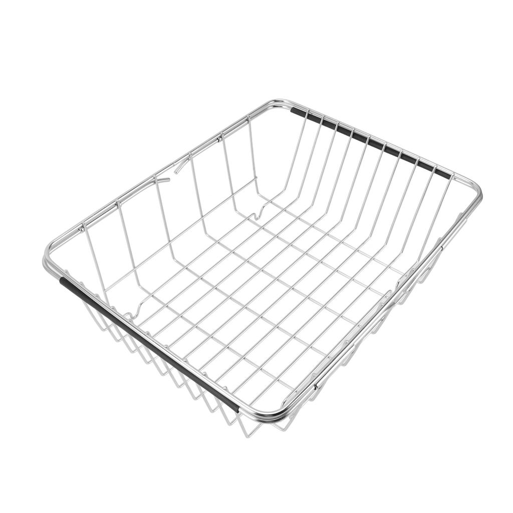 Contenitore Organizzatore per Congelatore Acciaio Inossidabile Espandibile Portata 20KG Cesto Piatto per Conservazione nel Congelatore