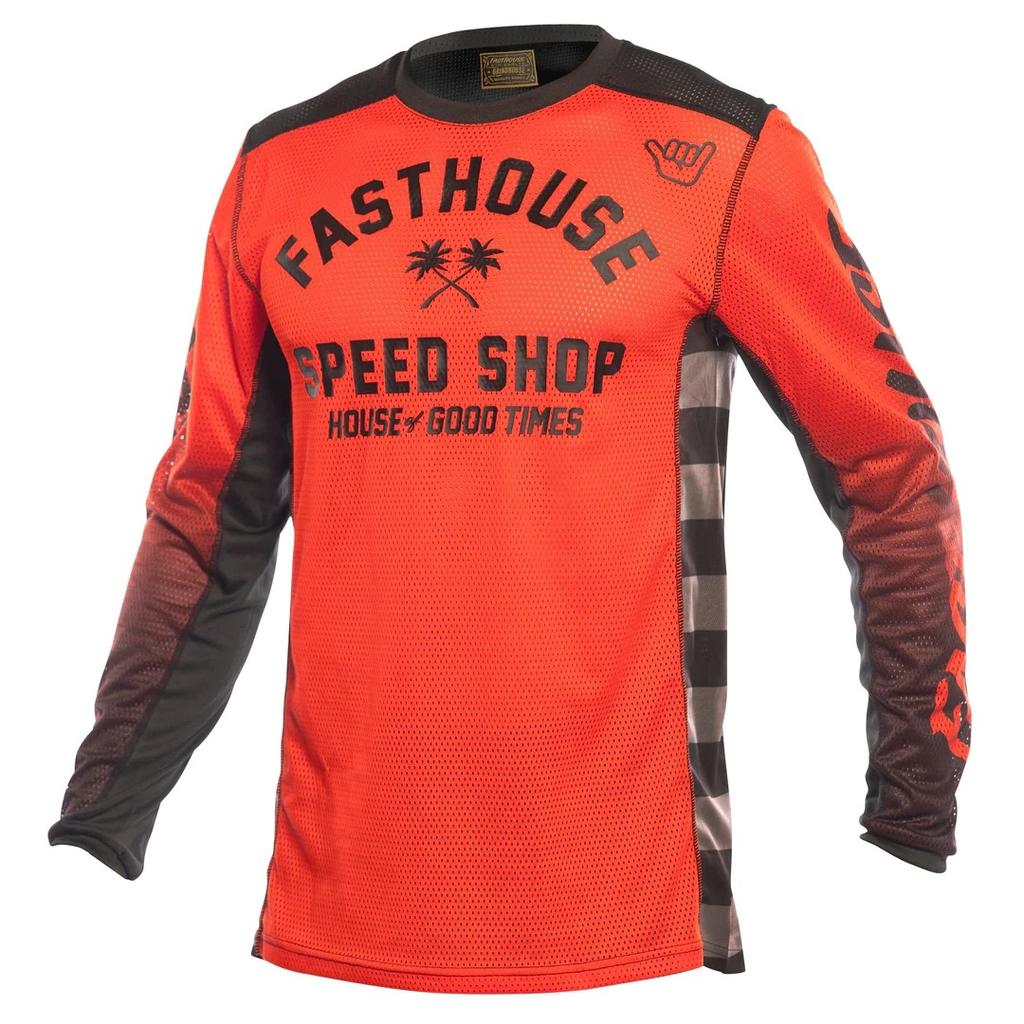 Fasthouse Men's Off-Road Motorcycle Downhill Suit Breathable Long Sleeve Mountain Bike Road Cycling Suit
