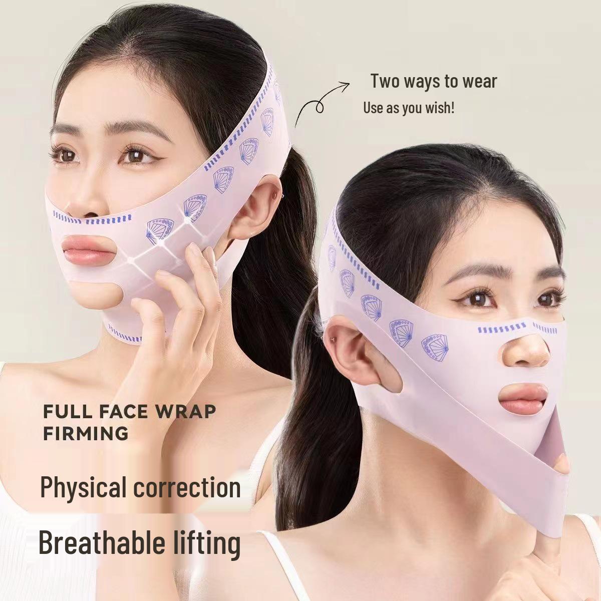 

V-Face Lifting Bandage: Sleep Mask to Slim Face, Reduce Double Chin & Nasolabial Folds