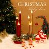Christmas Candle Ornament: Desktop Decoration Holder with Night Light